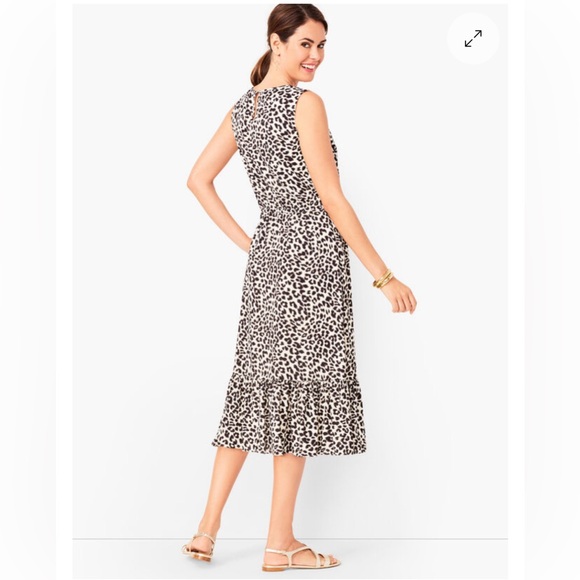 Talbots Leopard Print Midi Dress - Picture 5 of 16